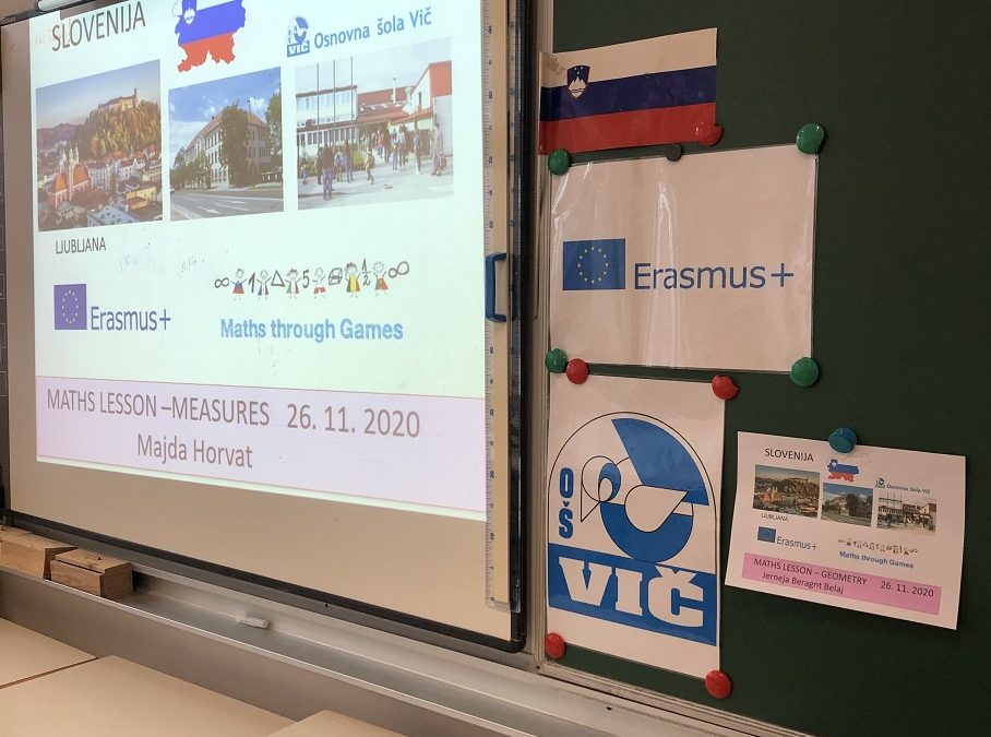 ERASMUS + PROJEKT MATEMATIKA SKOZI IGRO SE TA TEDEN ZAKLJUČUJE PREKO VIDEO KONFERENC